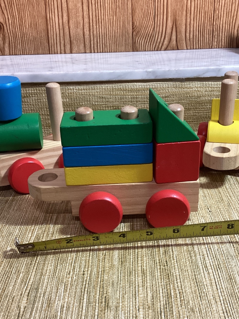 Wooden Colorful Toy Train Set - Multicolor - Picture 5 of 5